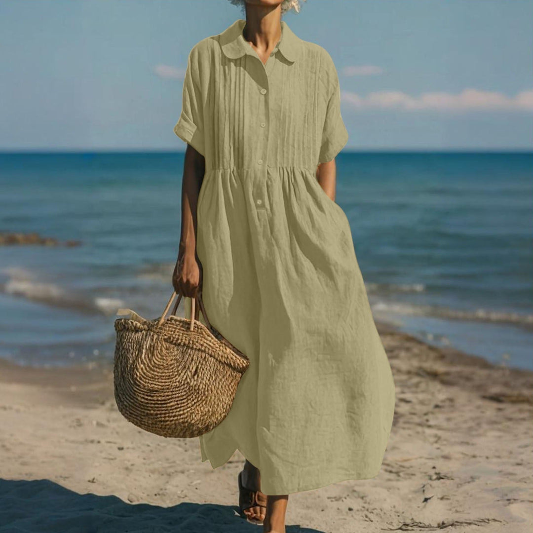 Breathable Dress Loose Fit Elegant Comfort