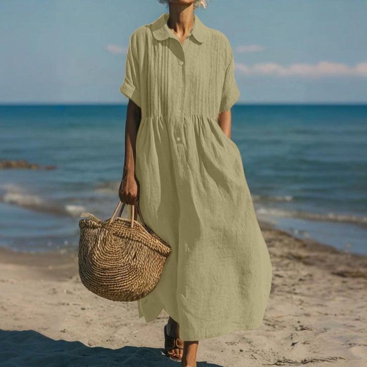 Breathable Dress Loose Fit Elegant Comfort