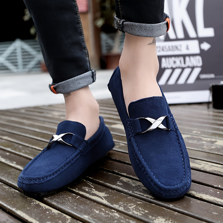 Callum | Cross Buckle Loafers