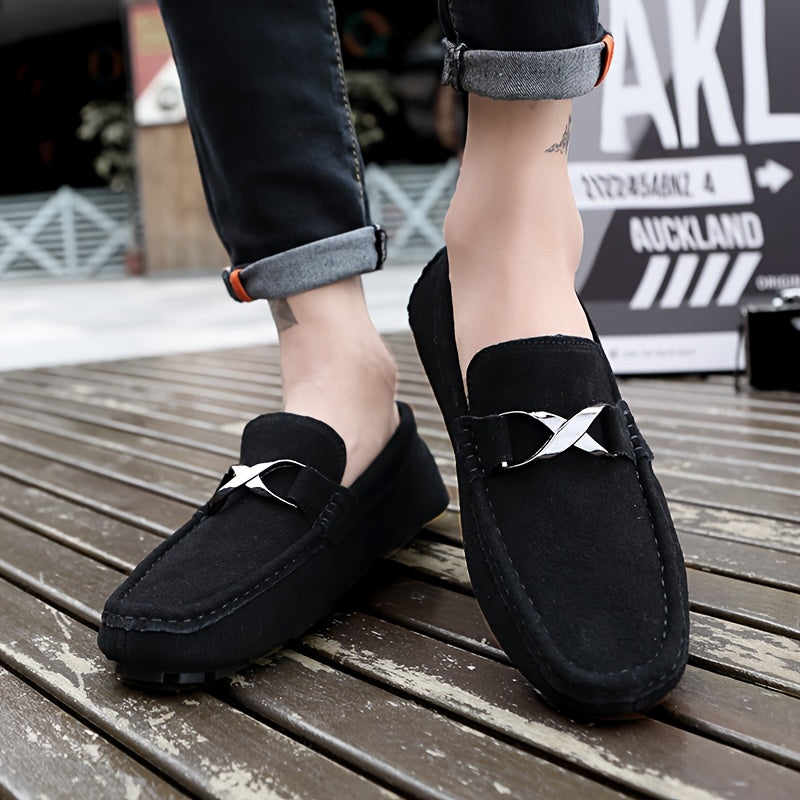 Callum | Cross Buckle Loafers