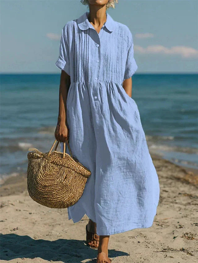 Breathable Dress Loose Fit Elegant Comfort