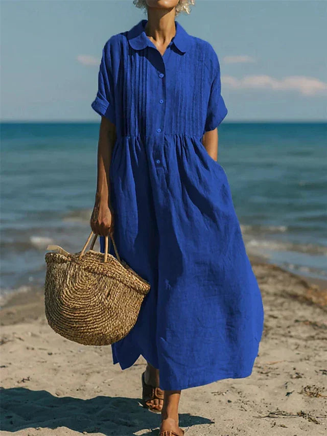 Breathable Dress Loose Fit Elegant Comfort