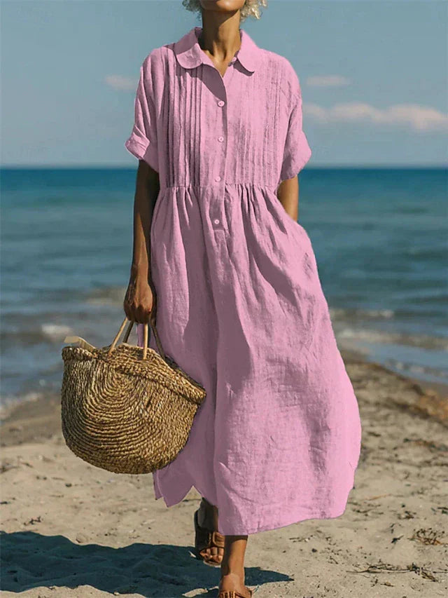 Breathable Dress Loose Fit Elegant Comfort