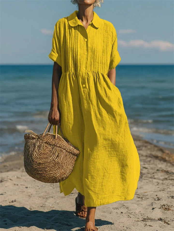 Breathable Dress Loose Fit Elegant Comfort