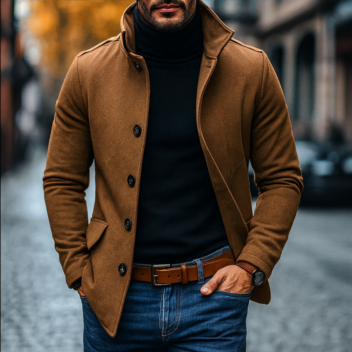 Carlo – Men’s Smart Tailored Overcoat