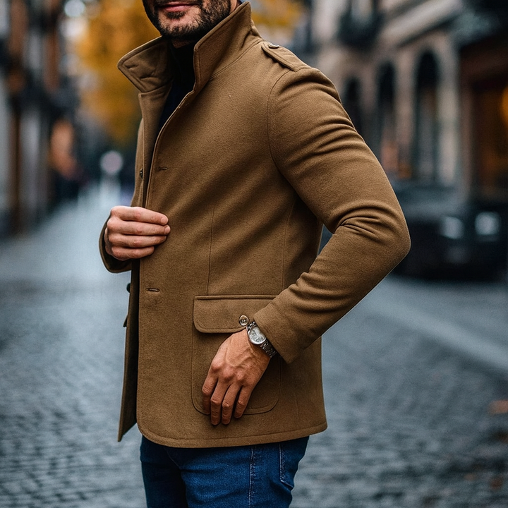 Carlo – Men’s Smart Tailored Overcoat