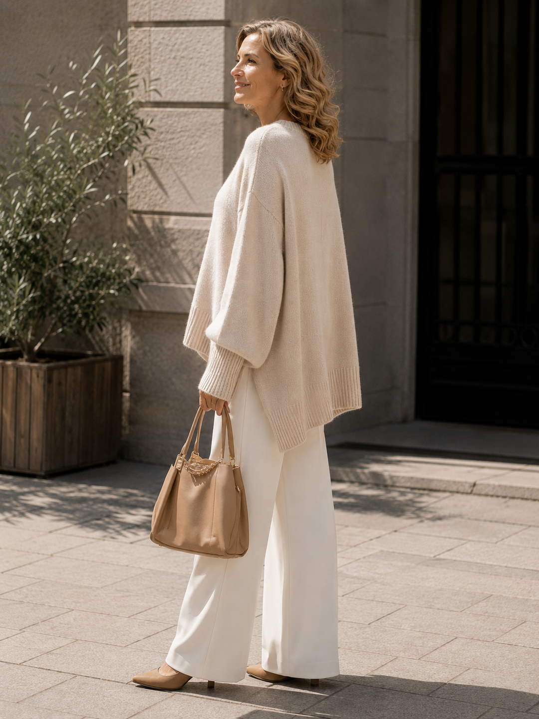 Margaux |Winter Round Neck Knitted Sweater for Women
