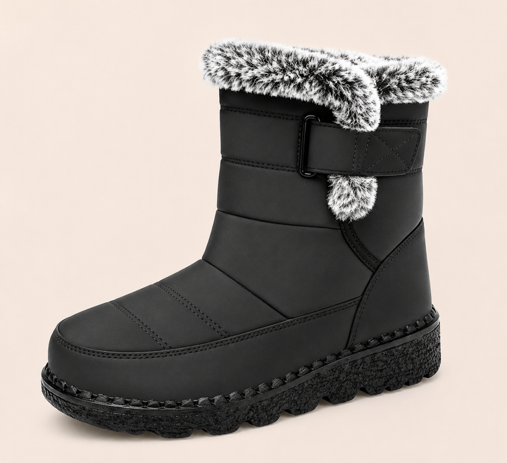 Willow | Faux Fur Trim Snow Boots