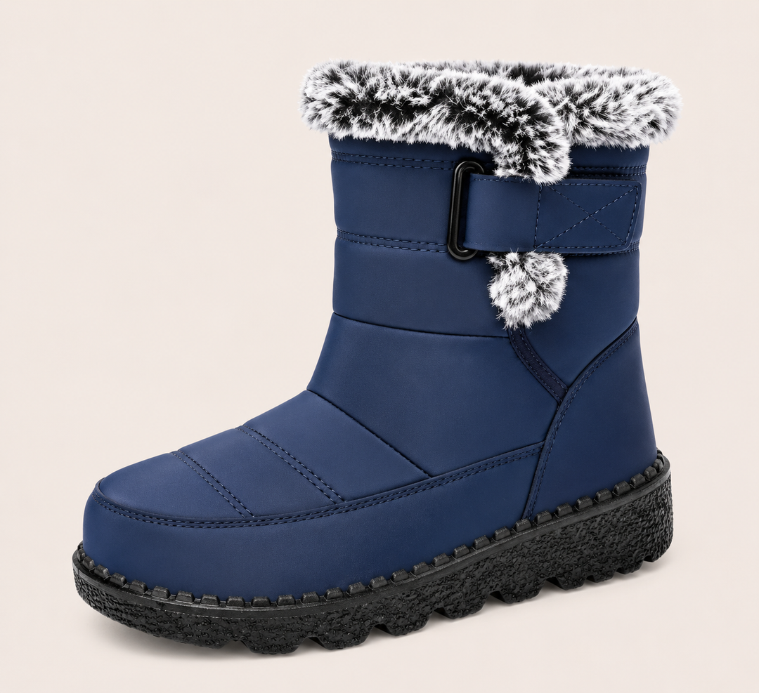 Willow | Faux Fur Trim Snow Boots