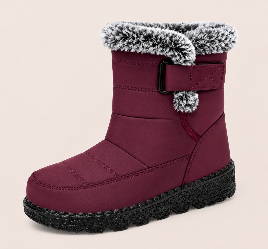 Willow | Faux Fur Trim Snow Boots