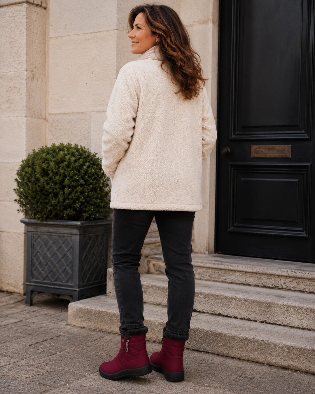 Ruby | Fleece-Lined Zip Snow Boots