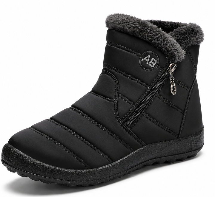Ruby | Fleece-Lined Zip Snow Boots
