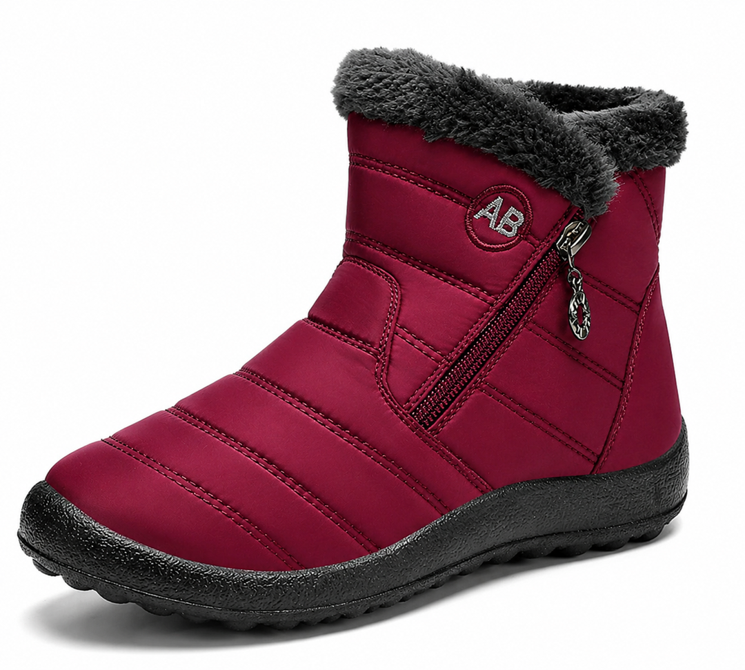 Ruby | Fleece-Lined Zip Snow Boots