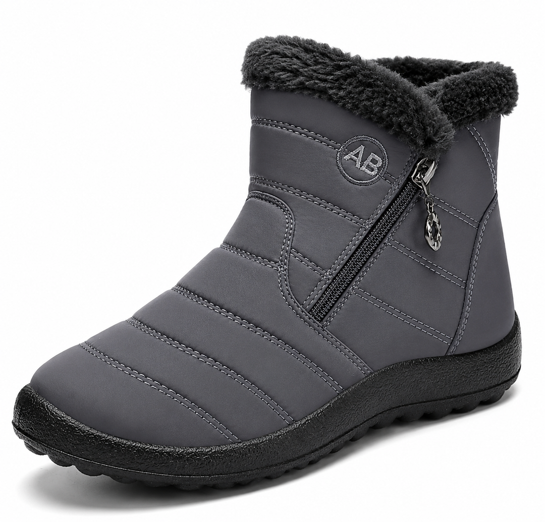 Ruby | Fleece-Lined Zip Snow Boots