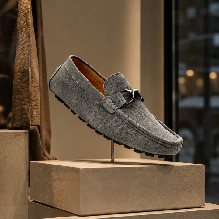 Callum | Cross Buckle Loafers
