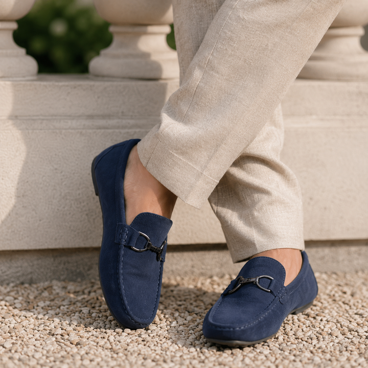 Callum | Cross Buckle Loafers