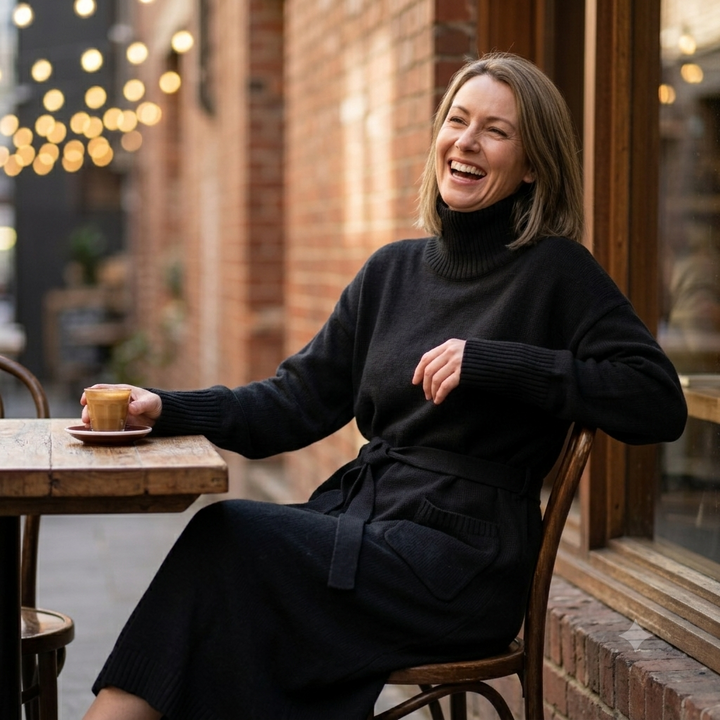 Tracy™ Cozy Turtleneck Dress