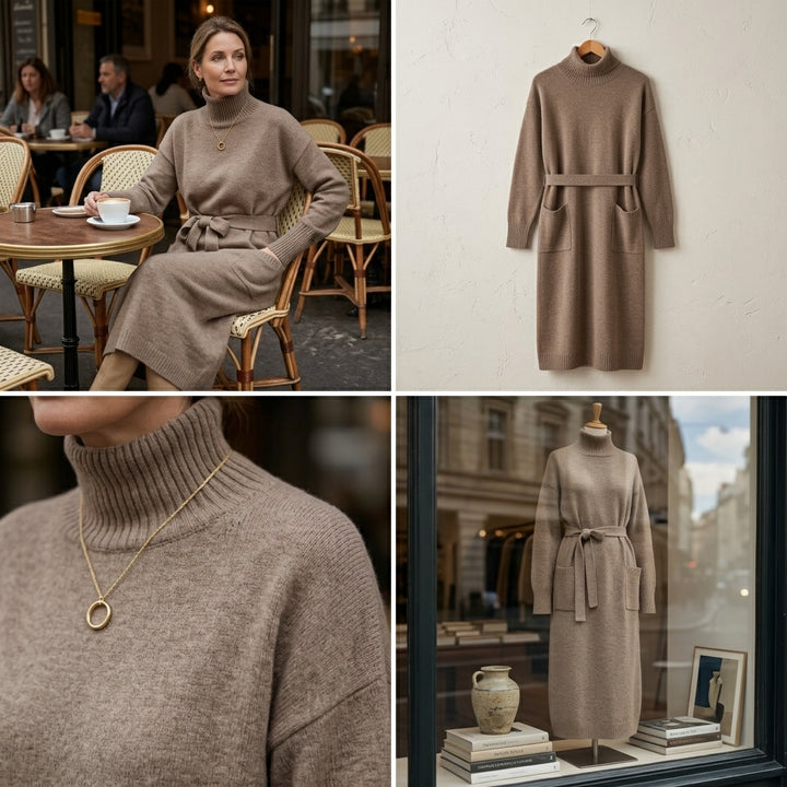 Tracy™ Cozy Turtleneck Dress