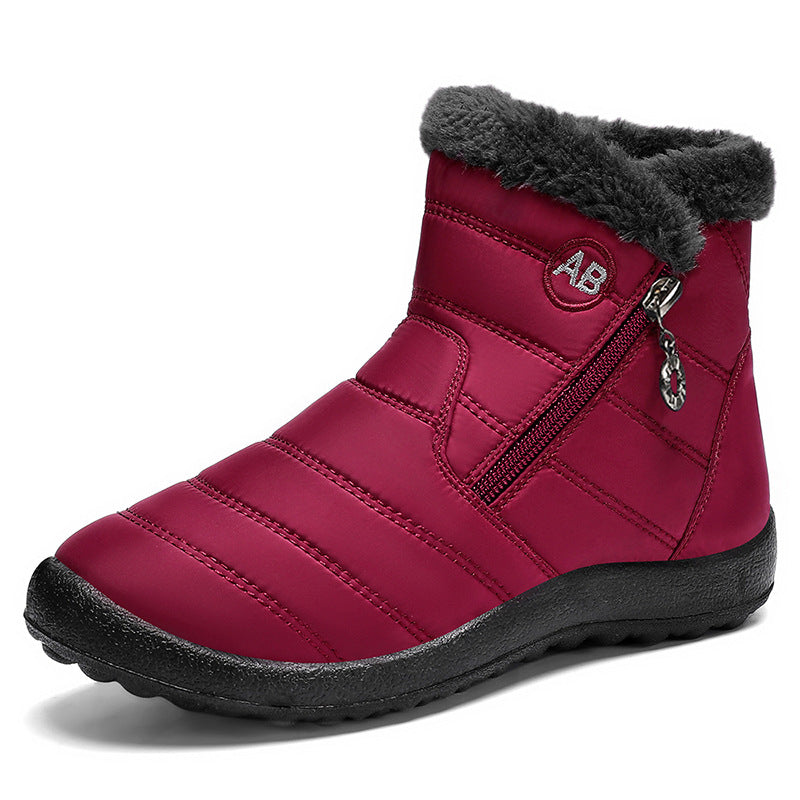 Ruby | Fleece-Lined Zip Snow Boots