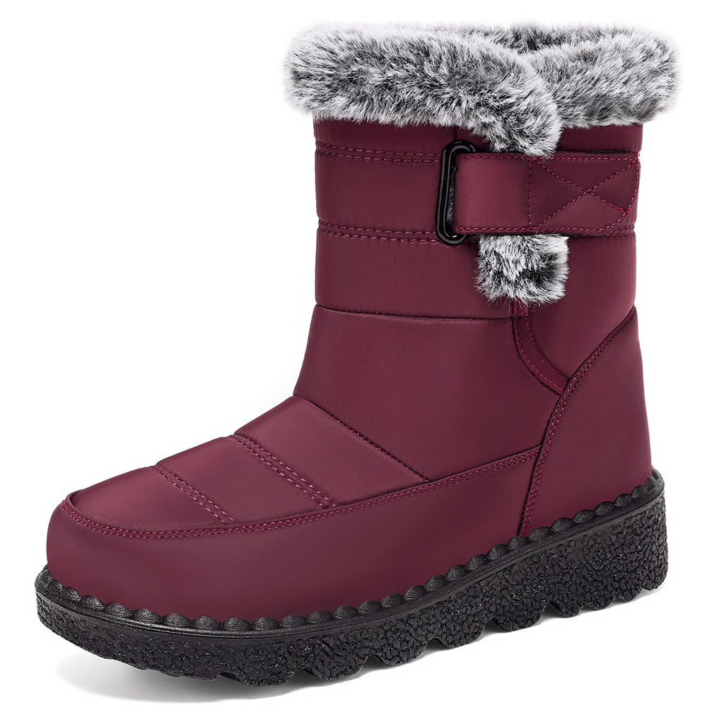 Willow | Faux Fur Trim Snow Boots