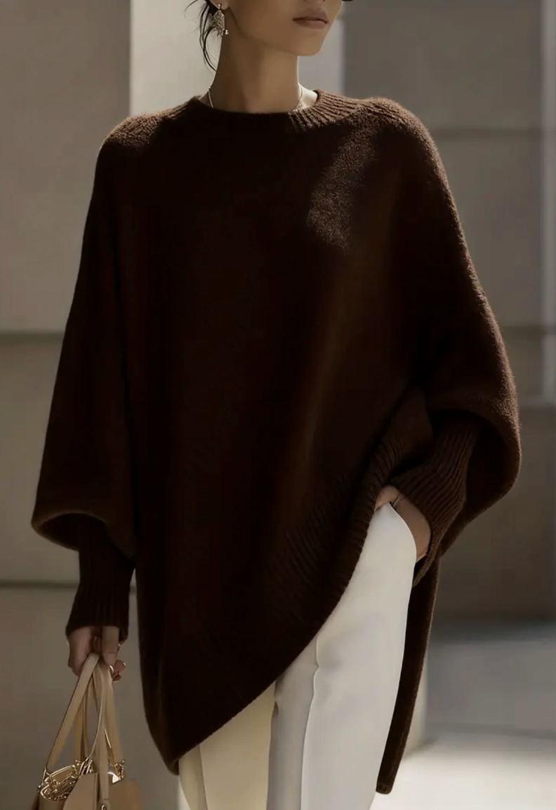 Margaux |Winter Round Neck Knitted Sweater for Women