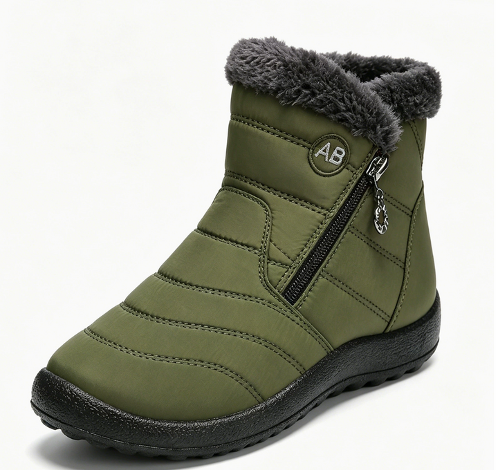 Ruby | Fleece-Lined Zip Snow Boots