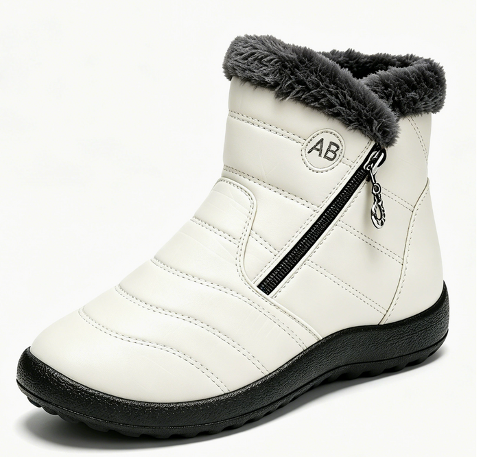 Ruby | Fleece-Lined Zip Snow Boots
