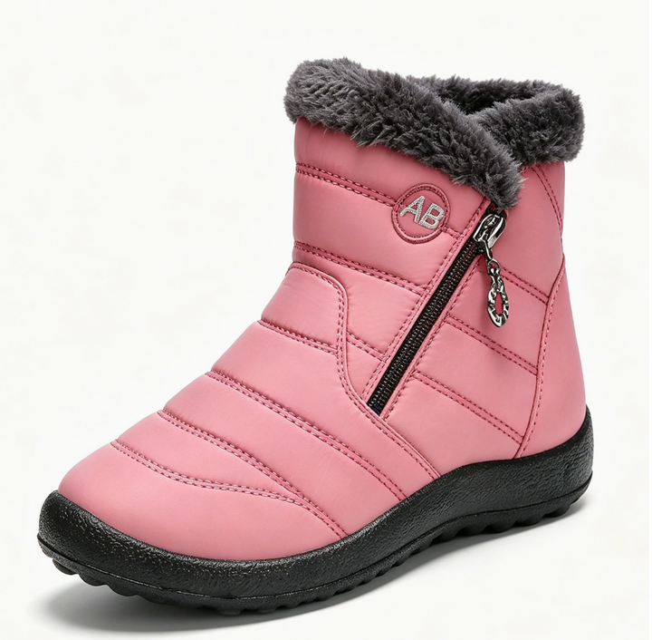 Ruby | Fleece-Lined Zip Snow Boots