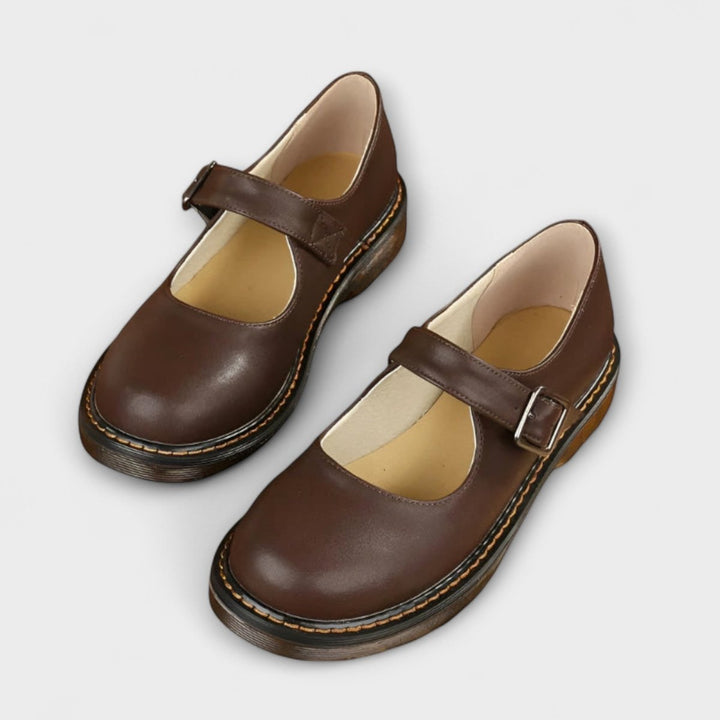 ASTRID | ELEGANT STTRAPPED LEATHER SHOES