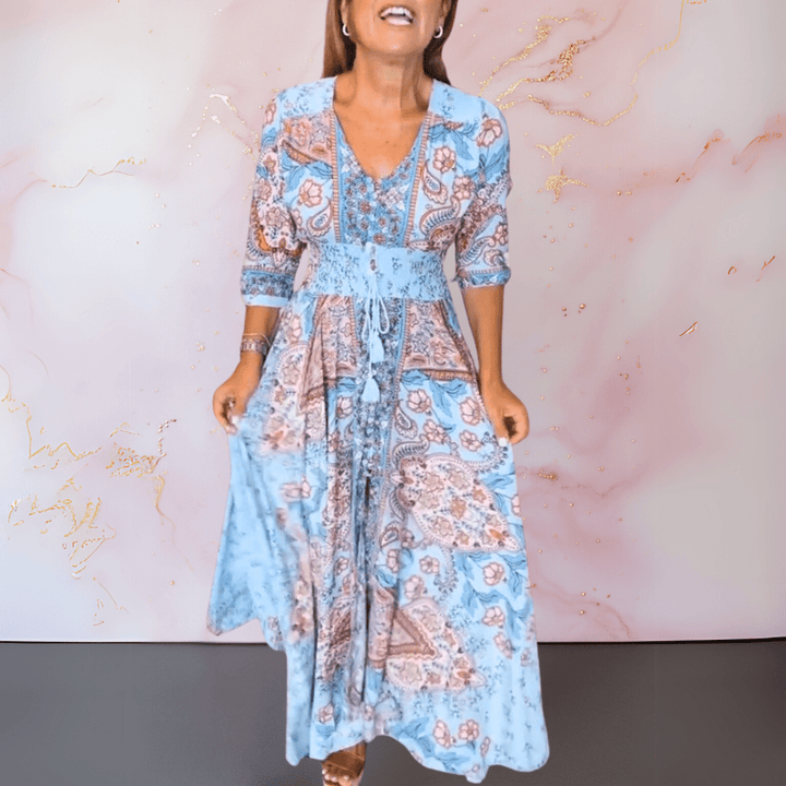 CAMELLIA | TIMELESS LONG SLEEVED SUMMER DRESS