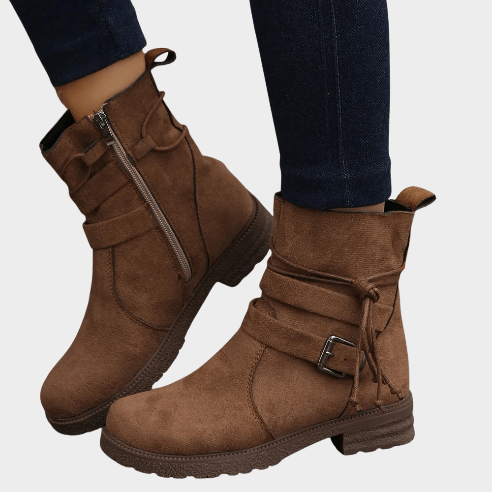 Delaney | Low Heel Ankle Boots