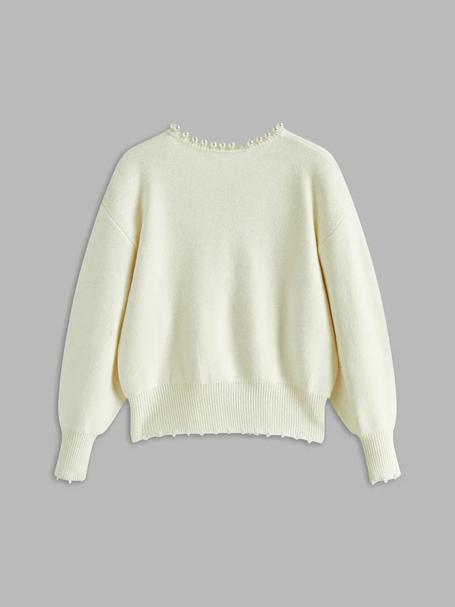Elegant Pearl Cardigan