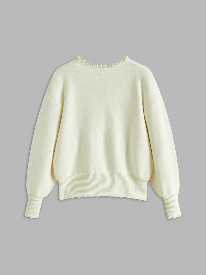Elegant Pearl Cardigan