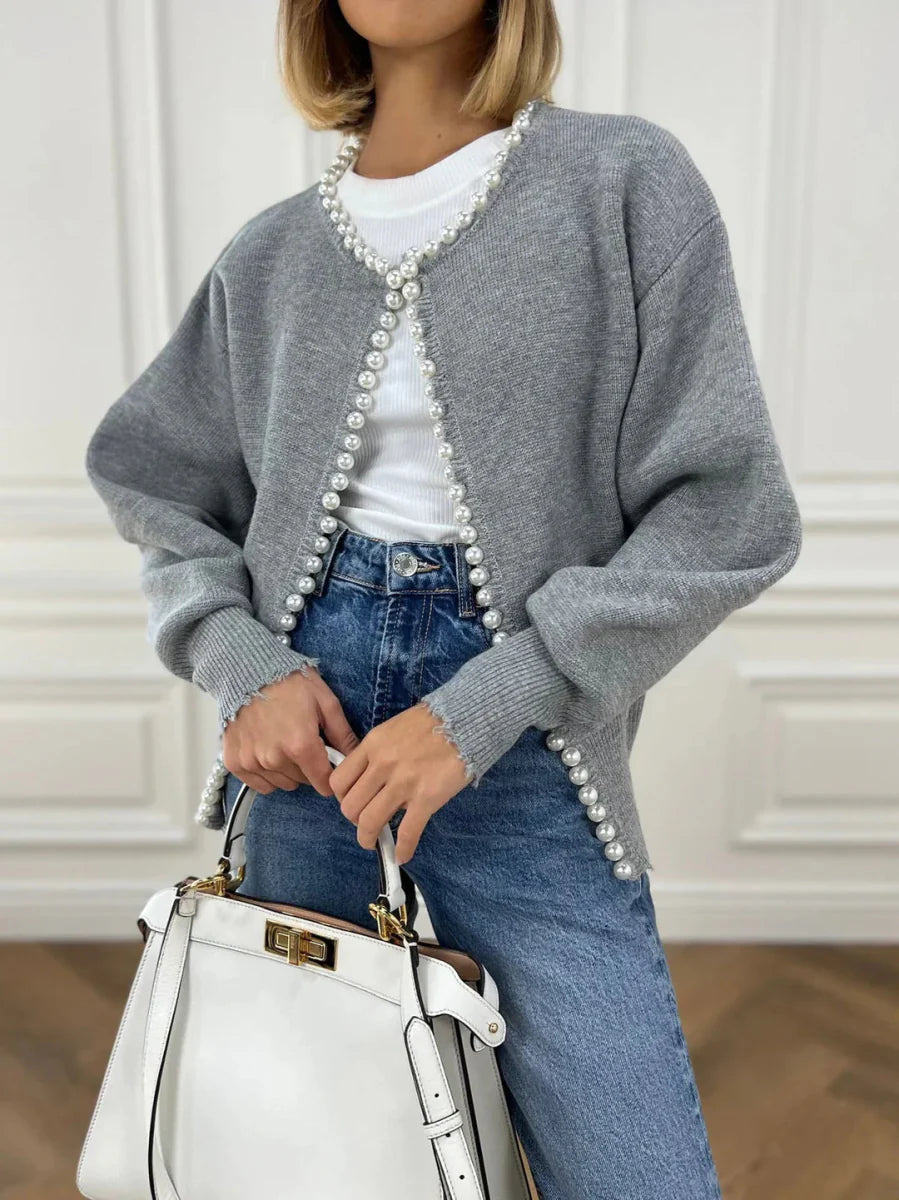 Elegant Pearl Cardigan