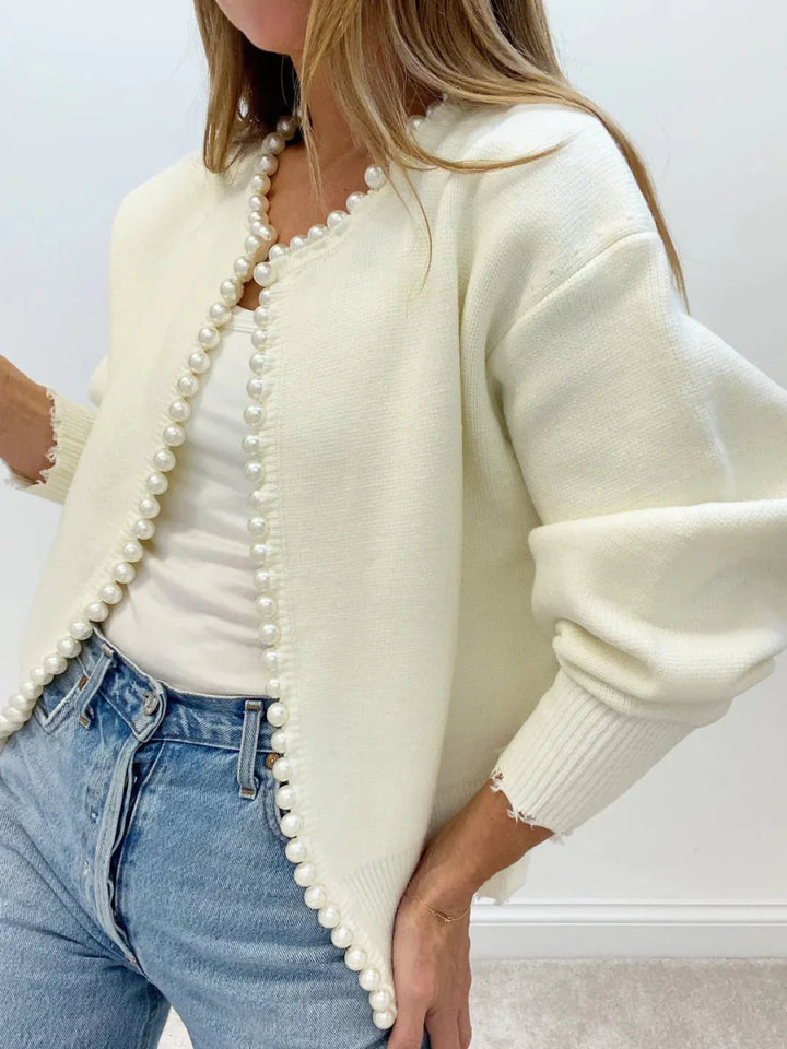 Elegant Pearl Cardigan