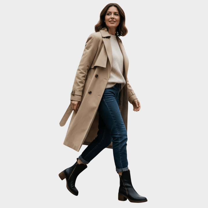 Gabriella | Comfortable Leather Ankle Heeled Boots