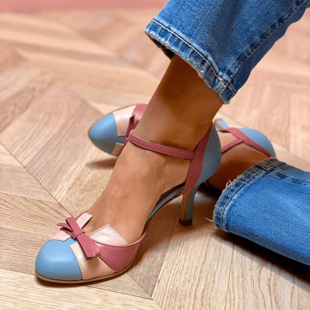 JANINE | ELEGANT ROUND TOE HEELS