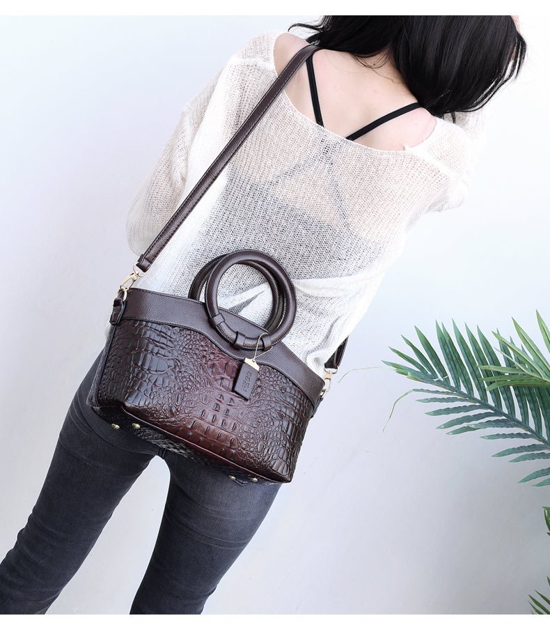 JAYE | STYLISH CROCODILE PATTERN HANDBAG