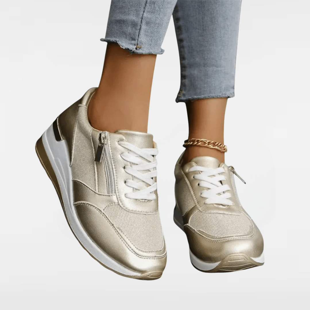 Jenny | Lace-Up Side-Zip Fashion Sneakers