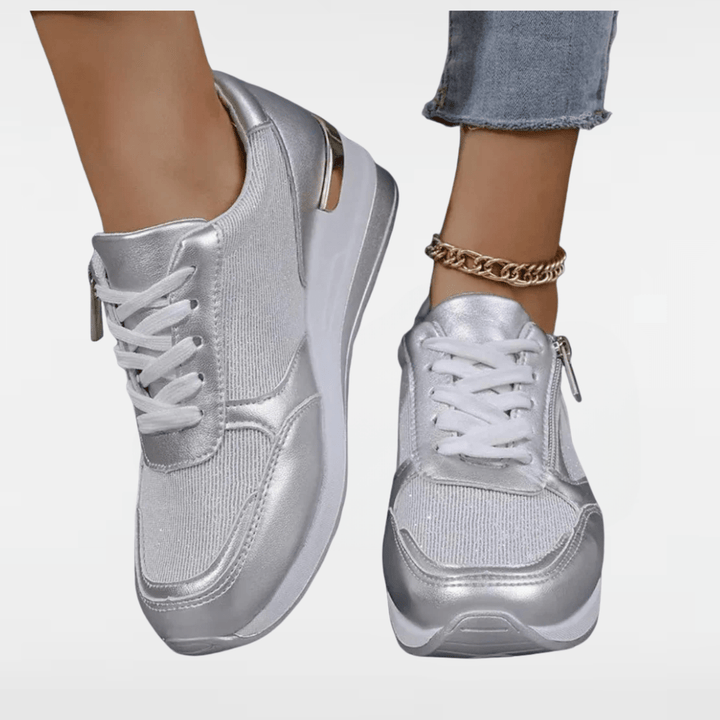 Jenny | Lace-Up Side-Zip Fashion Sneakers