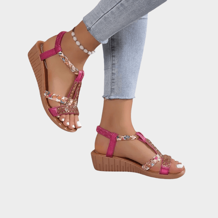 LAURA | STYLISH ORTHOPEDIC SMALL WEDGE SANDALS