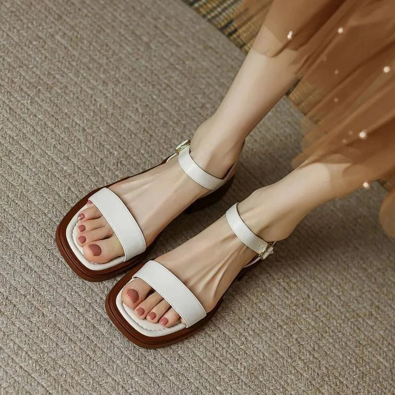 LINDY | ELEGANT LEATHER SANDALS