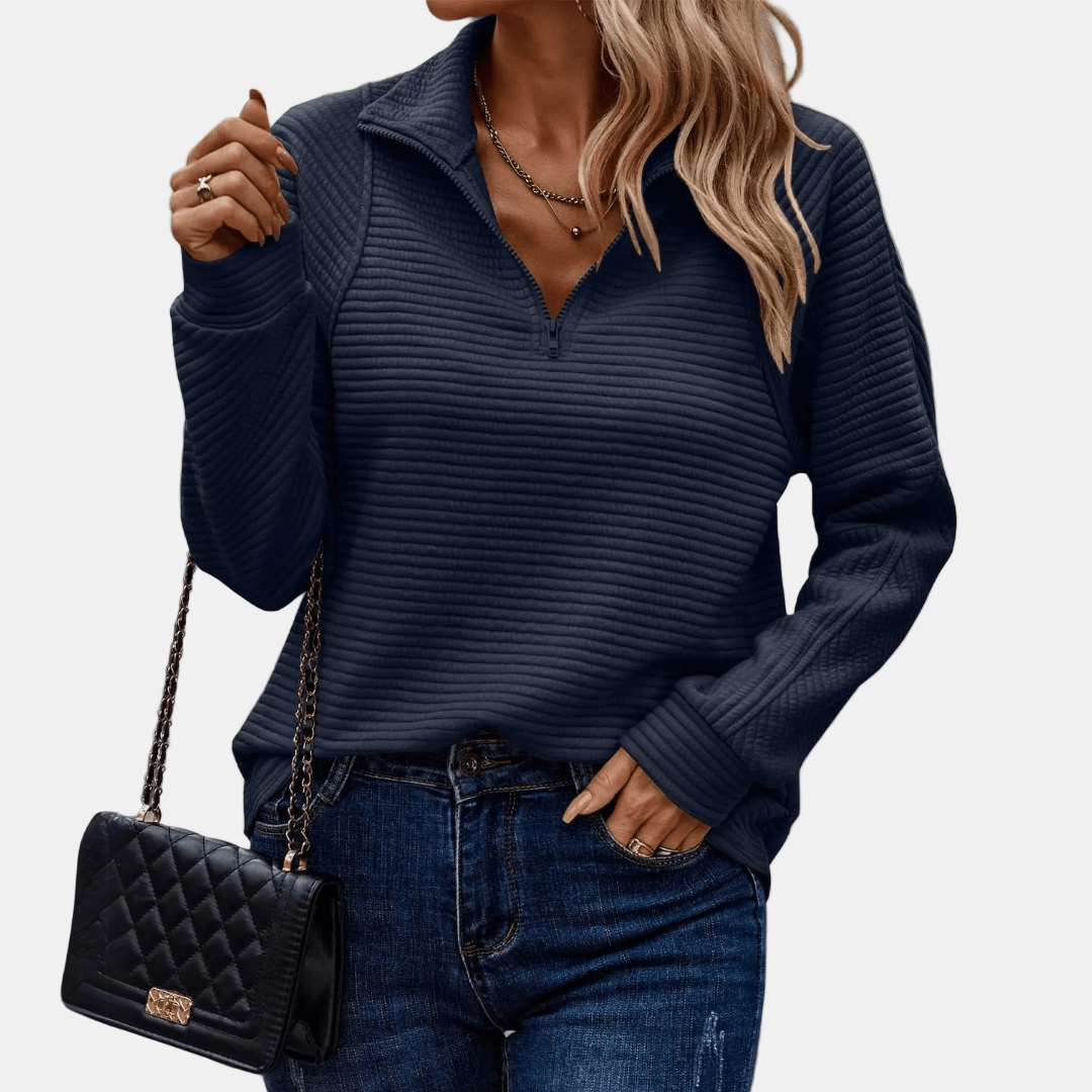 Maevira | Half-Zip Detailed Pullover