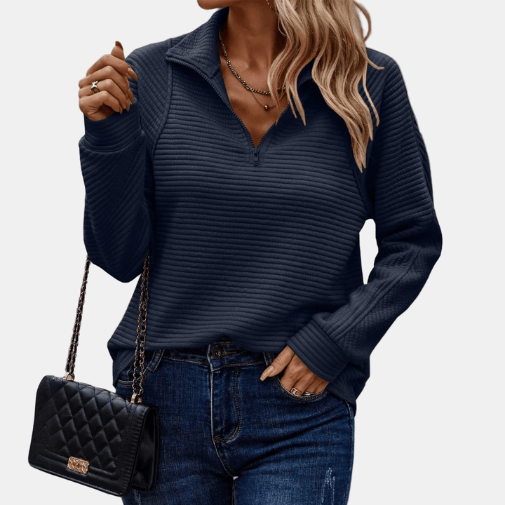 Maevira | Half-Zip Detailed Pullover
