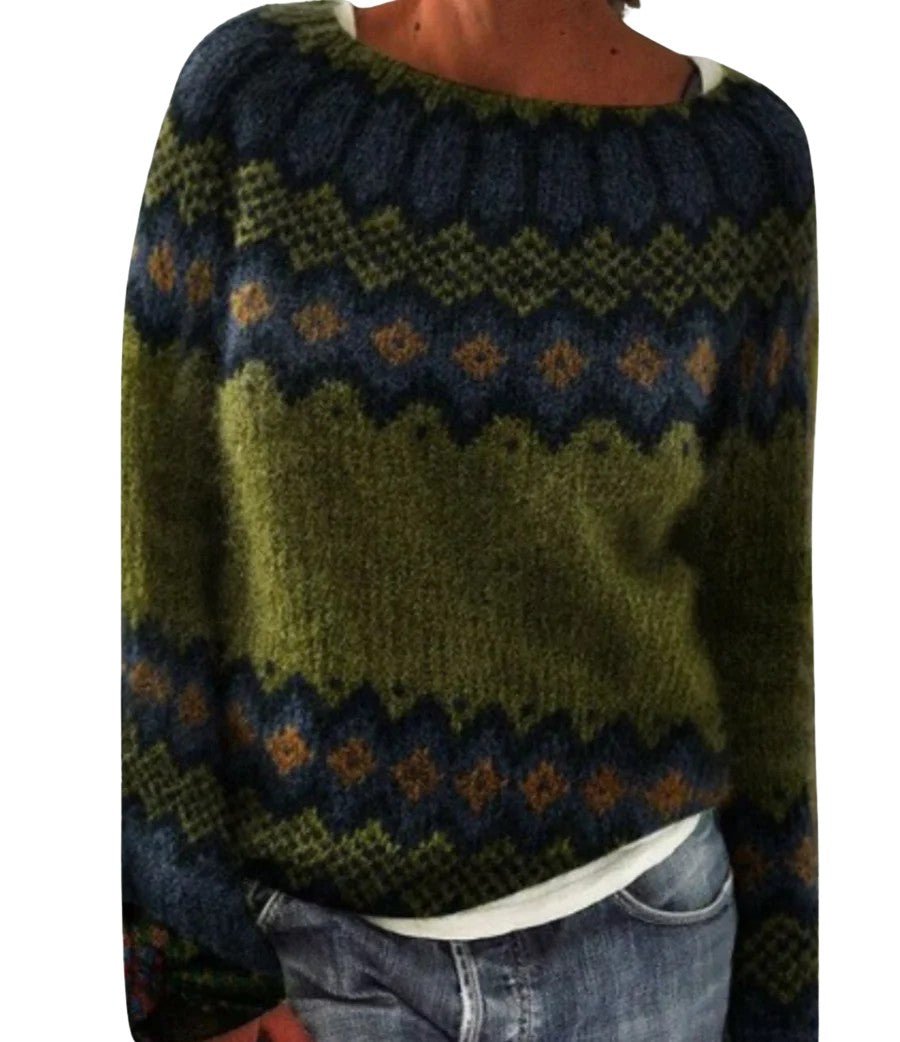 Malea | Cozy Retro Sweater