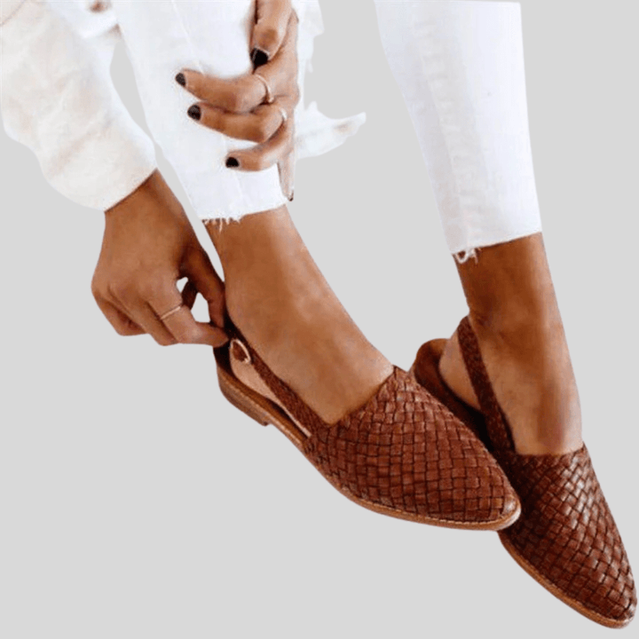 NATALIE | STYLISH WOVEN STLE SANDALS