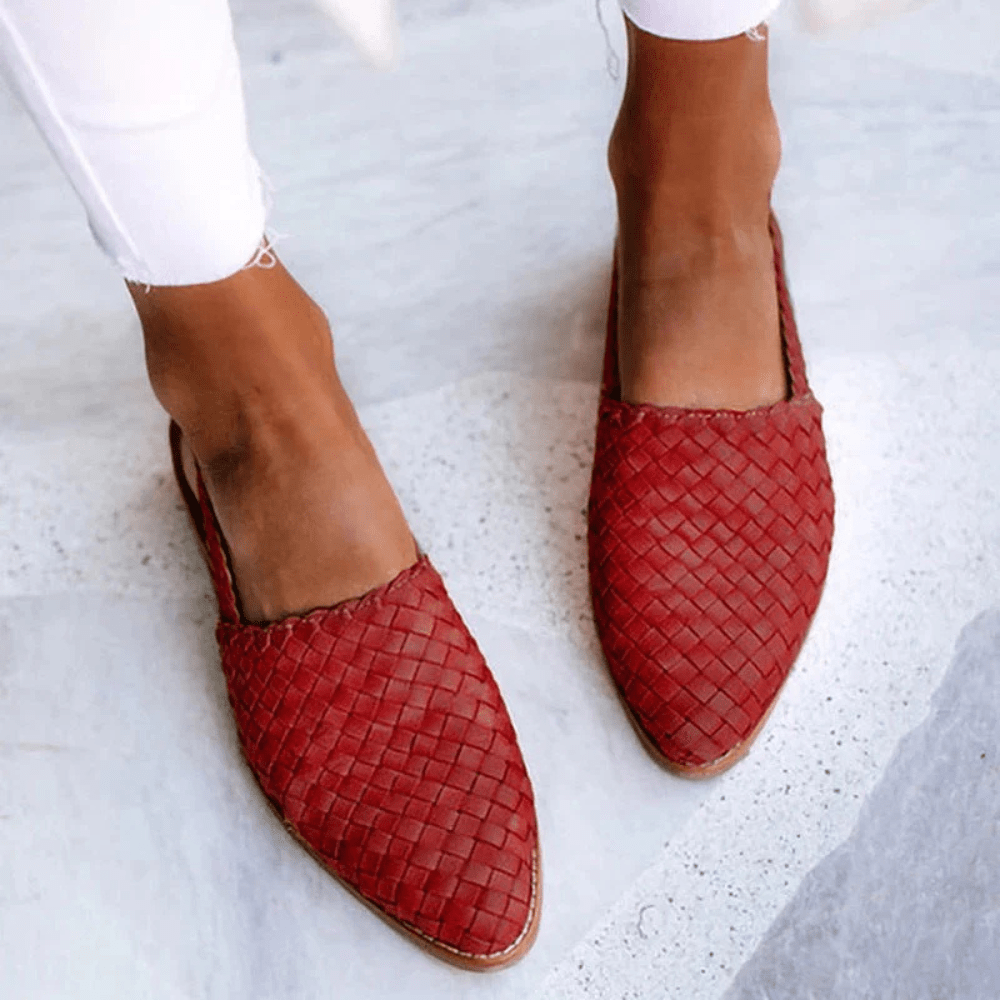 NATALIE | STYLISH WOVEN STLE SANDALS