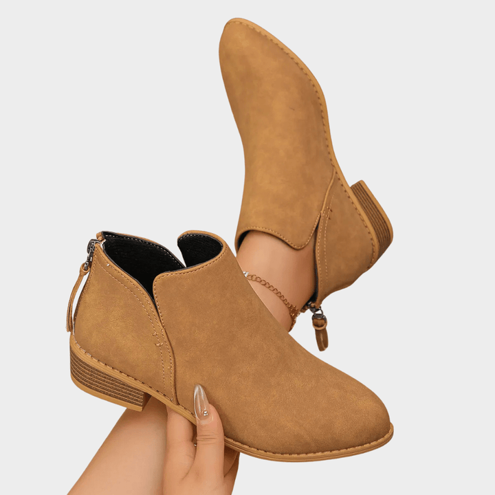 Oakley | Low Heel Ankle Boots