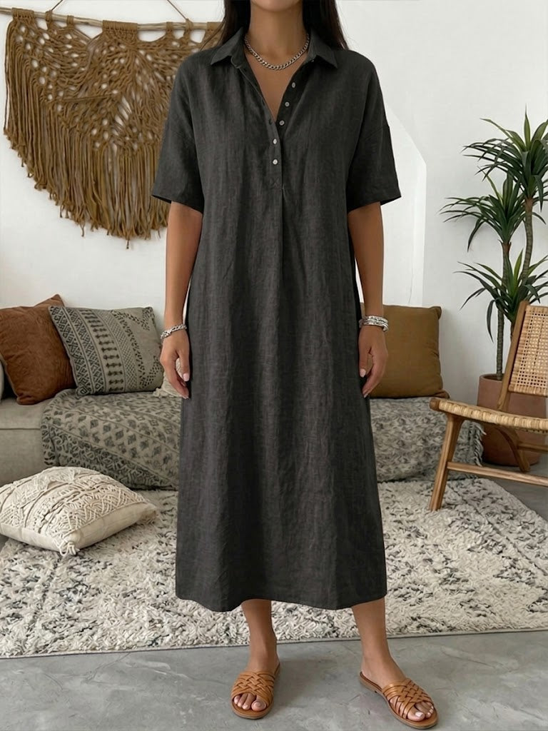 Relaxed Fit  Polo Dress Short Sleeve
