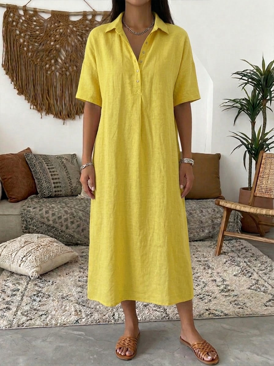 Relaxed Fit  Polo Dress Short Sleeve